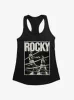 Rocky Punch To Apollo Print Womens Tank Top