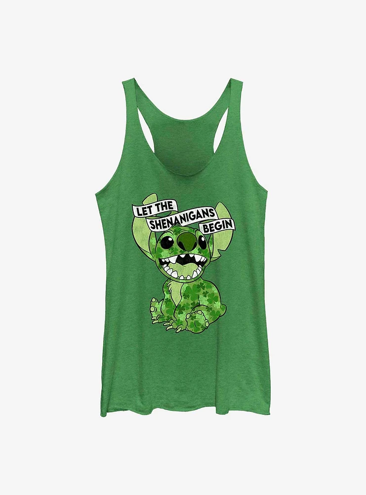 Disney Lilo & Stitch Clover Let The Shenanigans Begin Girls Tank