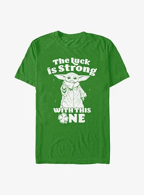 Star Wars The Mandalorian Strong With Luck T-Shirt