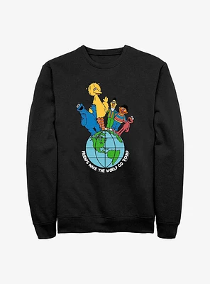 Sesame Street Friends Make The World Sweatshirt