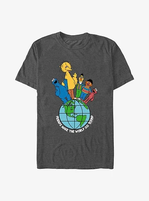 Sesame Street Friends Make The World T-Shirt