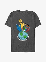 Sesame Street Friends Make The World T-Shirt