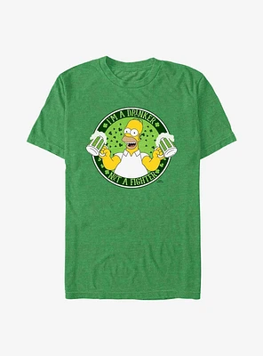The Simpsons Homer I'm A Drinker Not Fighter T-Shirt