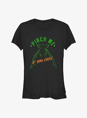 Stranger Things Pinch Me If You Dare Girls T-Shirt