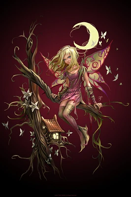 Fairies by Trick Autumn Fairy Poster