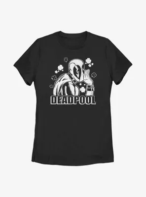Marvel Deadpool Shamrock Womens T-Shirt