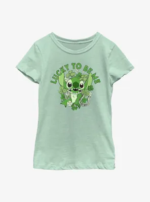 Disney Lilo & Stitch Lucky To Be Me Youth Girls T-Shirt