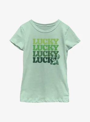 Disney Lilo & Stitch Lucky Stack Youth Girls T-Shirt