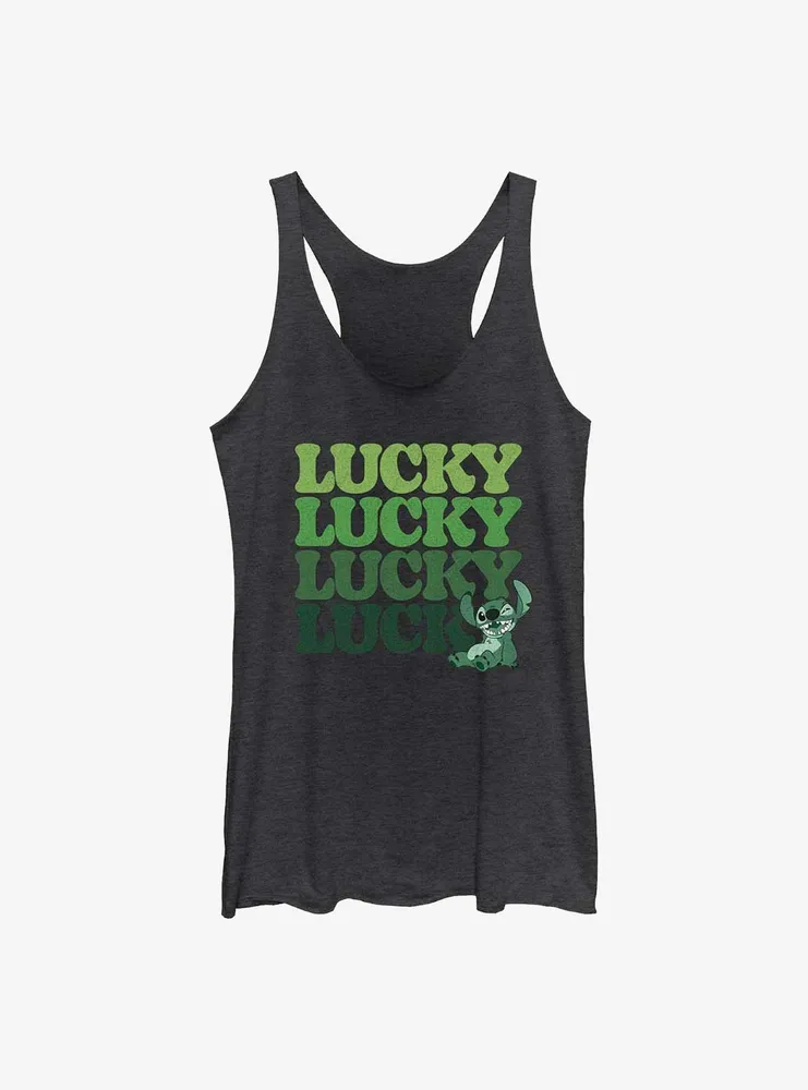 Disney Lilo & Stitch Lucky Stack Womens Tank Top