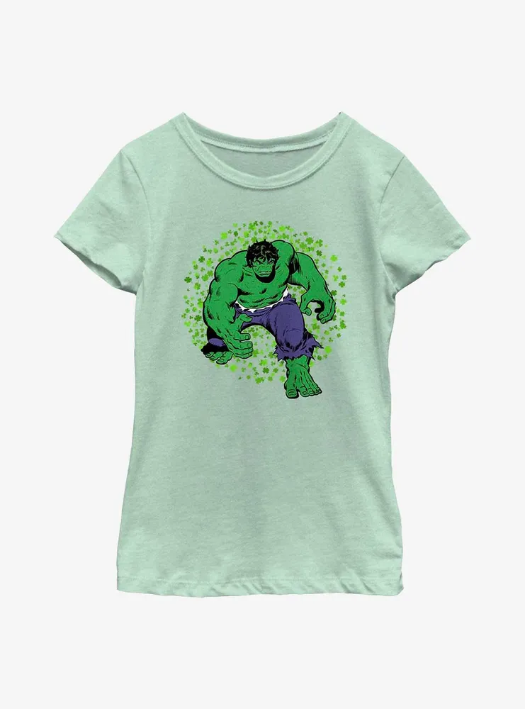 Marvel Shamrock Hulk Youth Girls T-Shirt
