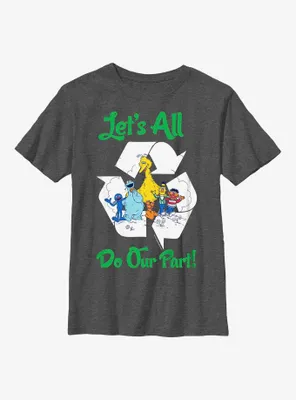 Sesame Street Let's All Do Our Part Youth T-Shirt
