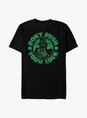 Star Wars Vader Don't Push Your Luck T-Shirt