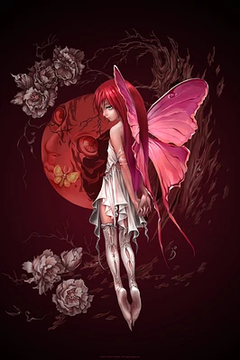 Fairies by Trick Red Fairy Poster