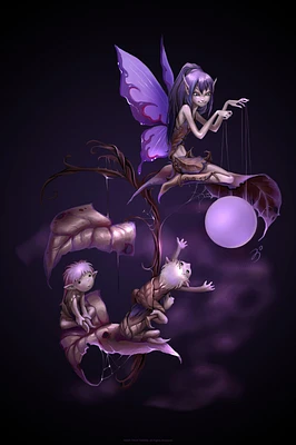 Fairies by Trick Spider Fairy Poster