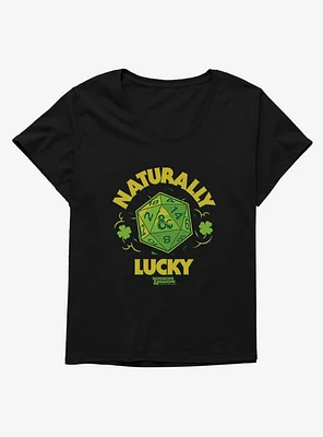 Dungeons & Dragons Naturally Lucky Dice Girls T-Shirt Plus