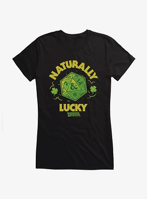 Dungeons & Dragons Naturally Lucky Dice Girls T-Shirt