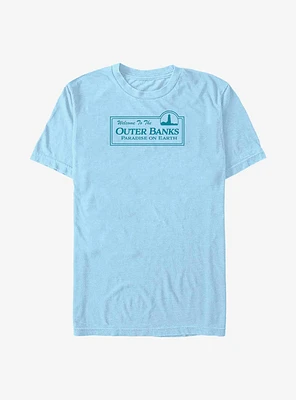 Outer Banks Paradise On Earth Welcome Sign T-Shirt