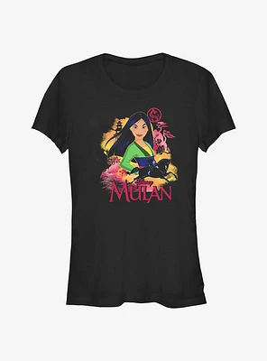 Disney Mulan Whimsical Art Girls T-Shirt