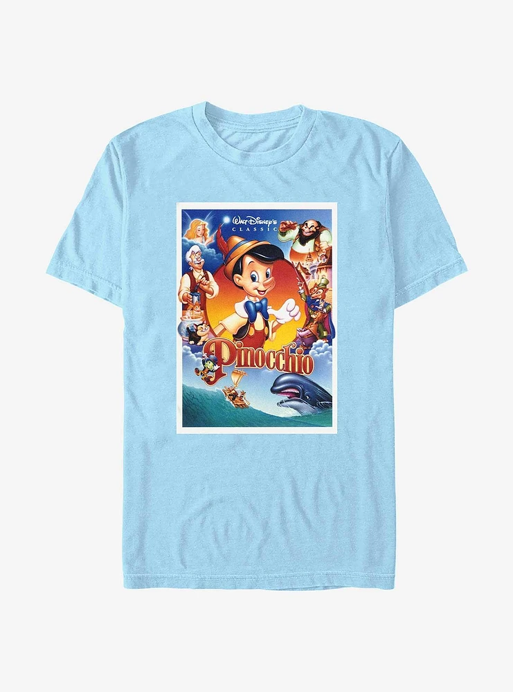 Disney Pinocchio Classic Movie Cover T-Shirt