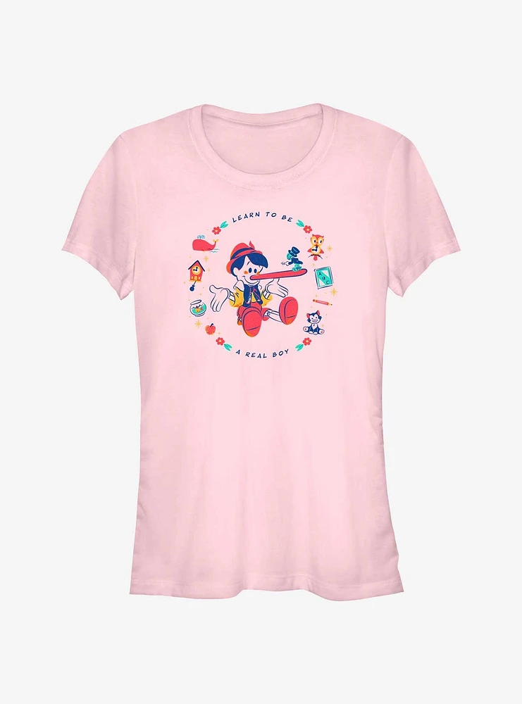 Disney Pinocchio Learn To Be A Real Boy Girls T-Shirt