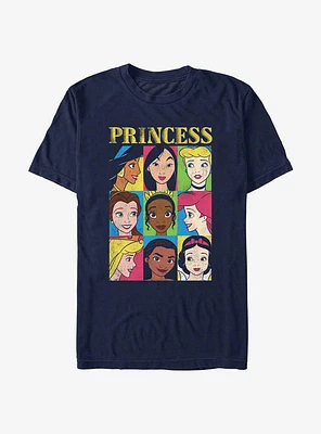 Disney Princesses Nine Box Squares T-Shirt