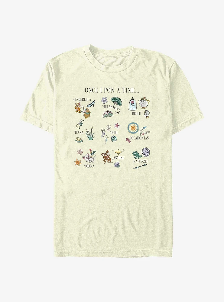 Disney Princesses Once Upon A Grid T-Shirt