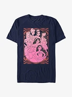 Disney Princesses Outlines Drawings T-Shirt