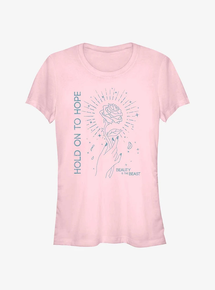 Disney Beauty And The Beast Hold On To Hope Girls T-Shirt