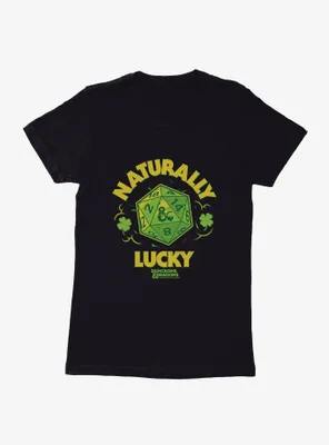 Dungeons & Dragons Naturally Lucky Dice Womens T-Shirt