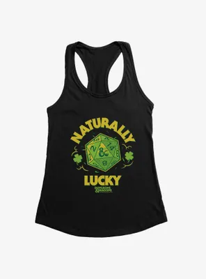 Dungeons & Dragons Naturally Lucky Dice Womens Tank Top