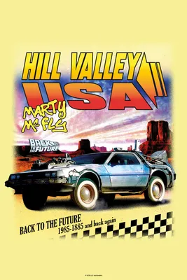 Back To The Future Hill Valley USA Marty McFly Poster