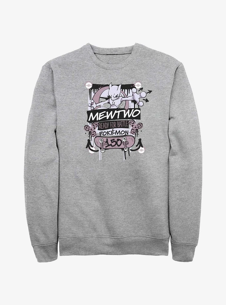 Pokemon Mewtwo Ready For Battle Sweatshirt