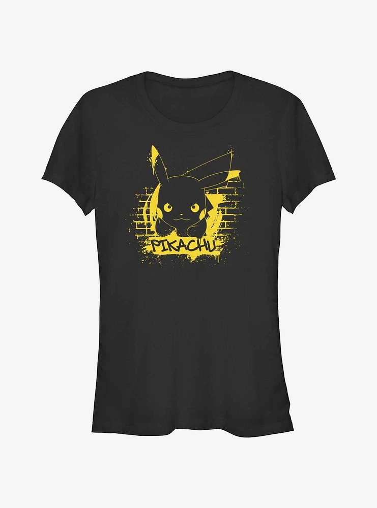 Pokemon Pikachu Graffiti Girls T-Shirt