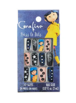 Coraline Button Star Faux Nail Set