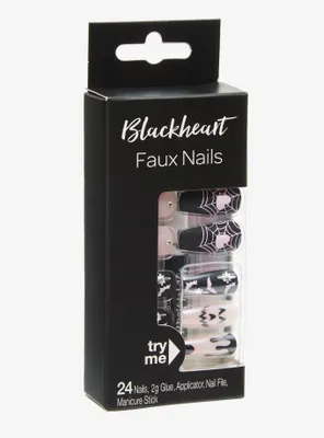 Blackheart Pastel Goth Faux Nail Set