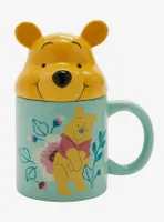 Disney Winnie The Pooh Flowers Mug With Lid