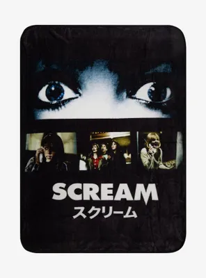 Scream Film Scenes Throw Blanket