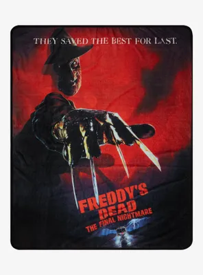 A Nightmare On Elm Street Freddy's Dead: The Final Nightmare Throw Blanket