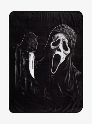 Scream Ghost Face Throw Blanket