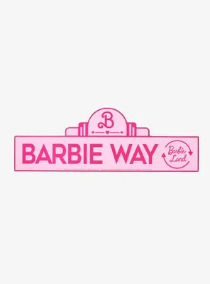 Barbie Street Sign Wall Art