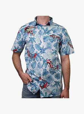 Marvel Avengers Retro Heroes Paradise Woven Button-Up