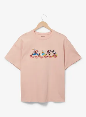 Disney Mickey Mouse & Friends Floral Women's T-Shirt - BoxLunch Exclusive