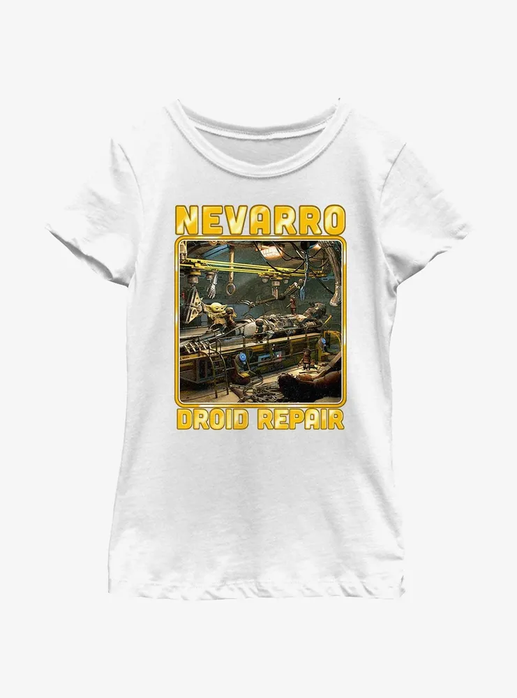 Star Wars The Mandalorian Nevarro Droid Repair Youth Girls T-Shirt