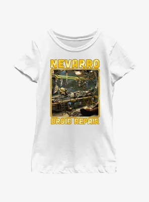 Star Wars The Mandalorian Nevarro Droid Repair Youth Girls T-Shirt