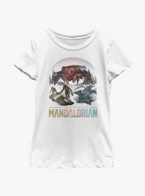 Star Wars the Mandalorian Living Waters Mines of Mandalore Youth Girls T-Shirt