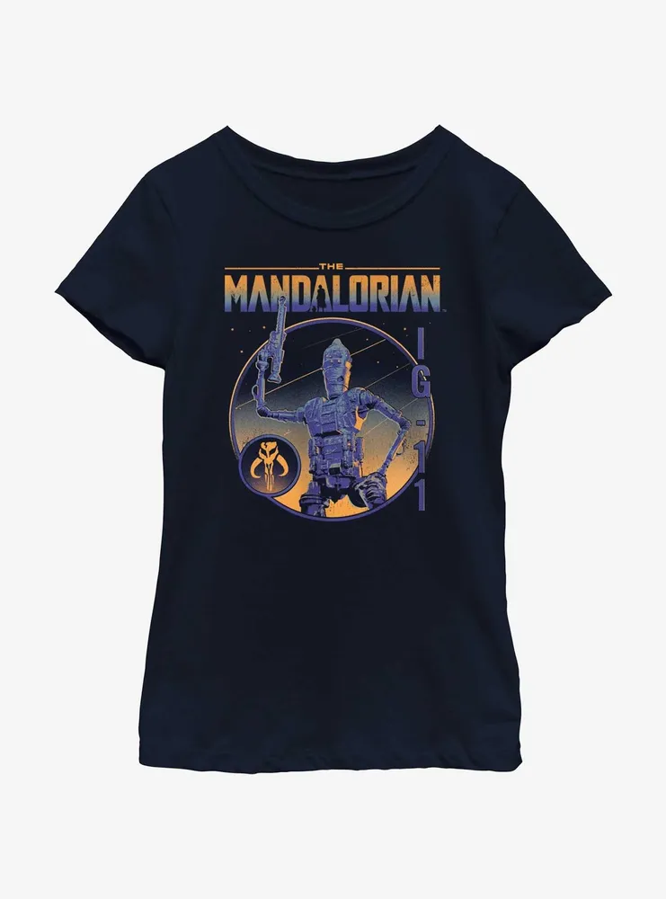 Star Wars The Mandalorian IG-11 Statue Youth Girls T-Shirt