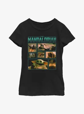 Star Wars The Mandalorian Adventures Through Mines of Mandalore Youth Girls T-Shirt
