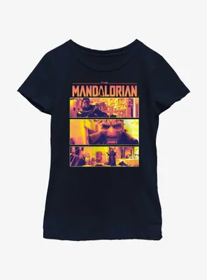 Star Wars The Mandalorian Pirates On Nevarro Standoff Youth Girls T-Shirt