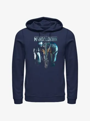 Star Wars The Mandalorian Din Djarin & Bo-Katan Mythosaur Hoodie BoxLunch Web Exclusive