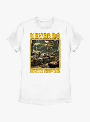 Star Wars The Mandalorian Nevarro Droid Repair Womens T-Shirt